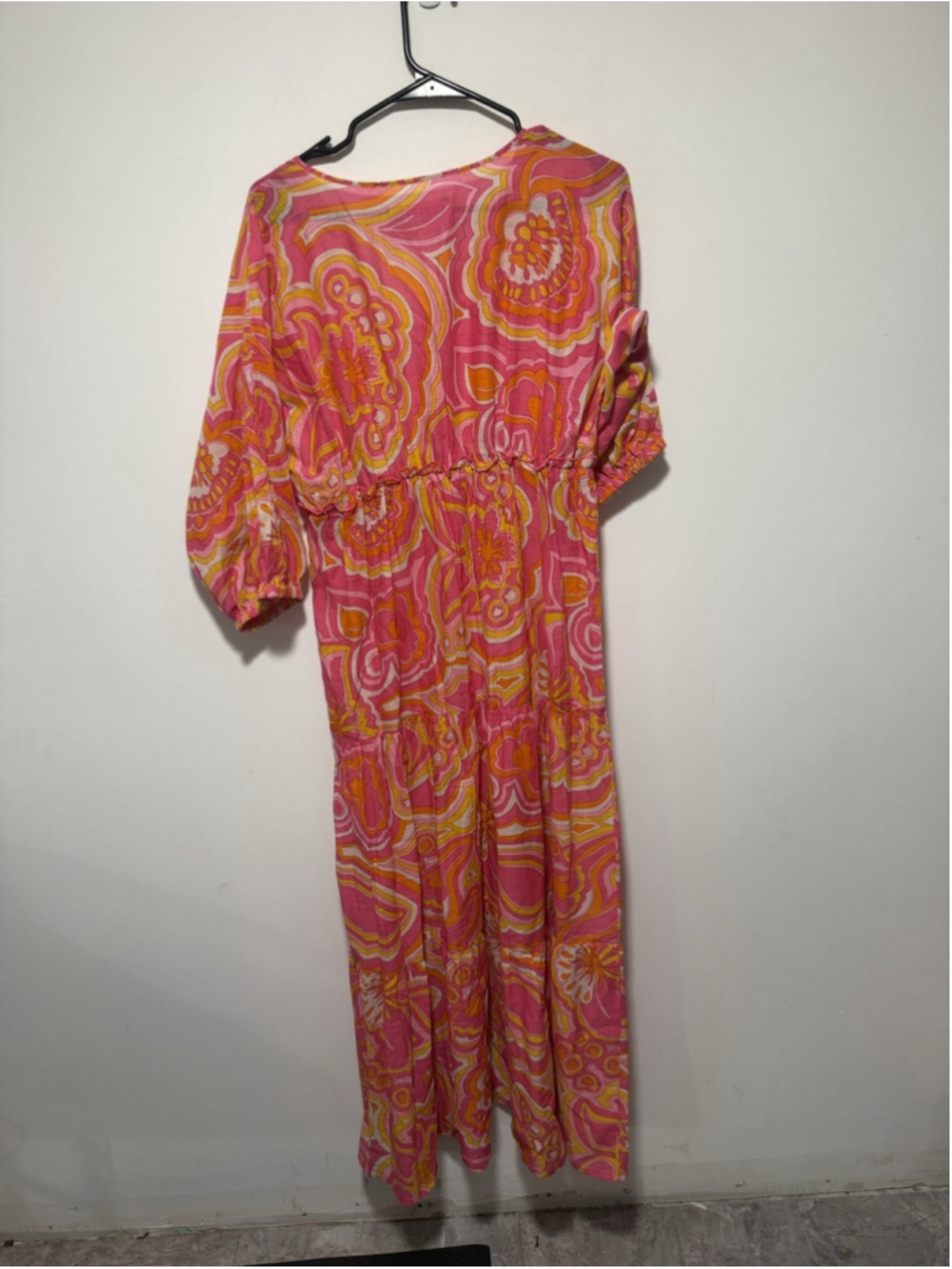 Trina Turk Arco Pink & Orange 25th Anniversary Maxi Dress MSRP $398 - Picture 6 of 6